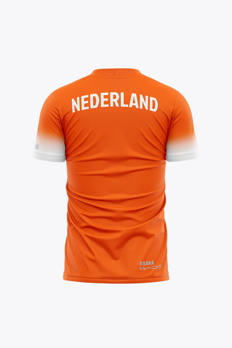 Official The Netherlands Men Mesh Tee | Orange