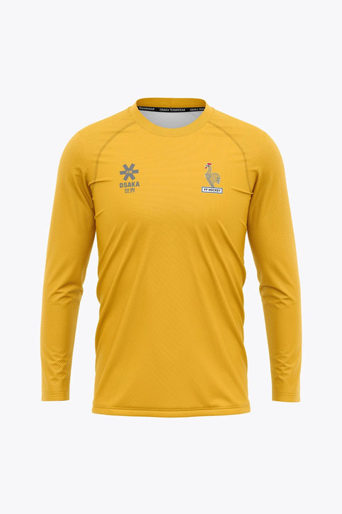 Official France Goal Keeper Tee Long Sleeves | Yellow Osaka Official France Goal Keeper Tee Long Sleeves | Yellow - Sports Uniforms Training
