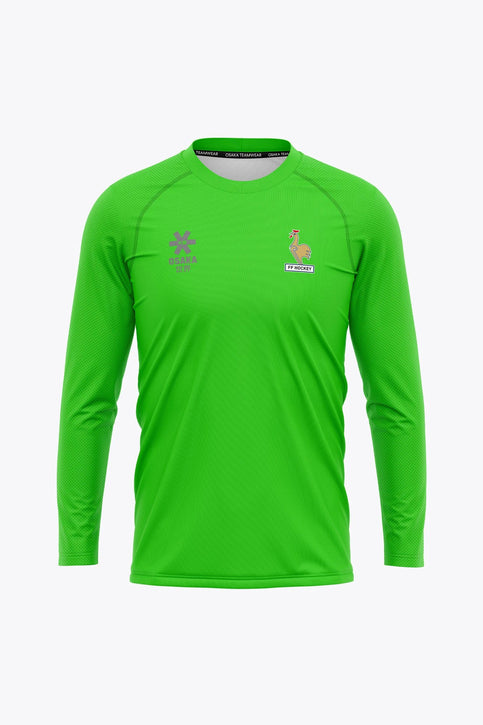 Official France Goal Keeper Tee Long Sleeves | Fluo Green Osaka Official France Goal Keeper Tee Long Sleeves | Fluo Green - Sports Uniforms Training