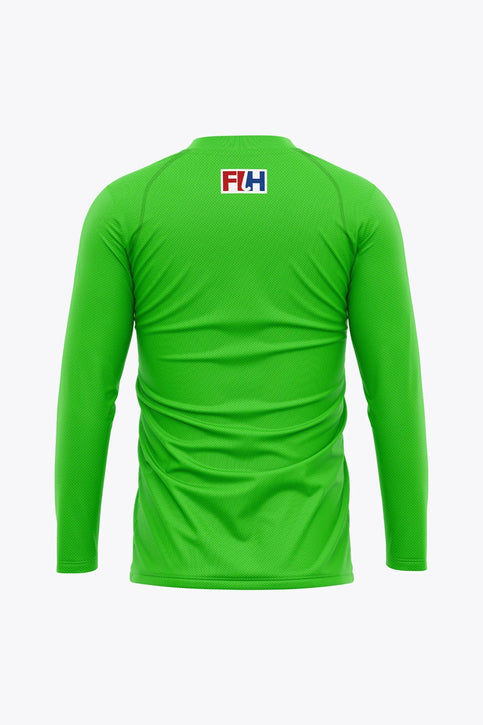 Official France Goal Keeper Tee Long Sleeves | Fluo Green Osaka Official France Goal Keeper Tee Long Sleeves | Fluo Green - Sports Uniforms Training