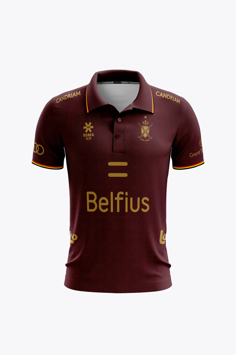 Official Belgium Farewell Games Red Legends Men Polo Jersey | Bordeaux