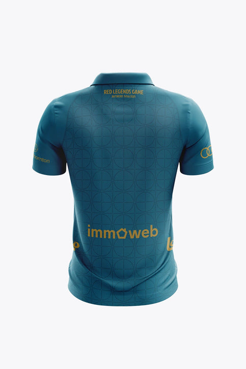 Official Belgium Farewell Games All Stars Men Polo Jersey | Transformative Teal Osaka Official Belgium Farewell Games All Stars Men Polo Jersey | Transformative Teal - Sports Uniforms Training