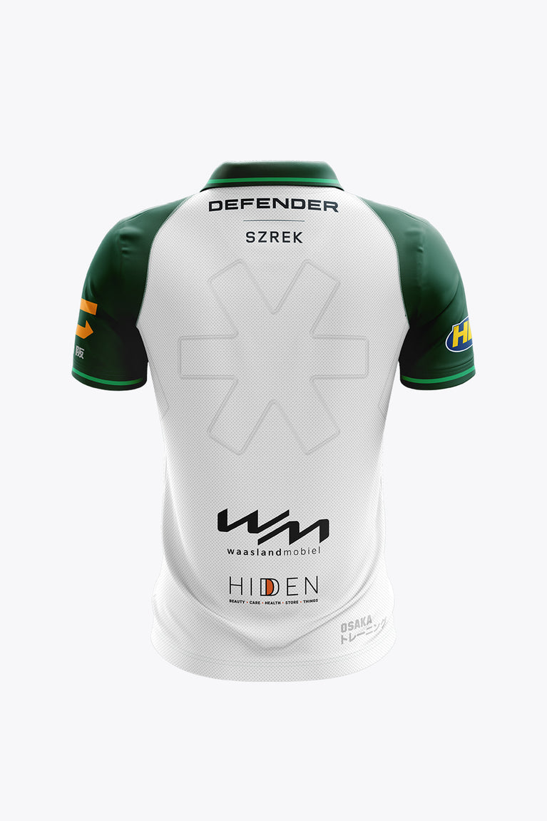 Temse Women Polo Jersey | White-Dark Green