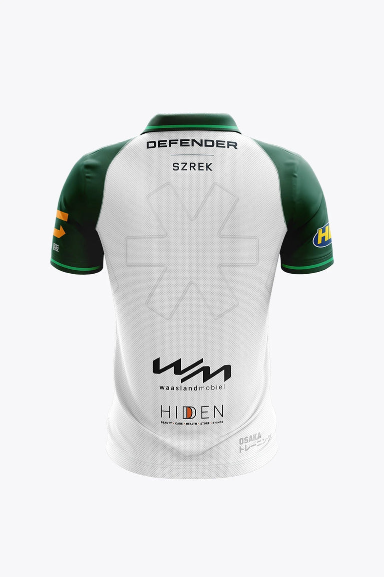 Osaka Temse Women Polo Jersey | White-Dark Green - Sports Uniforms Training