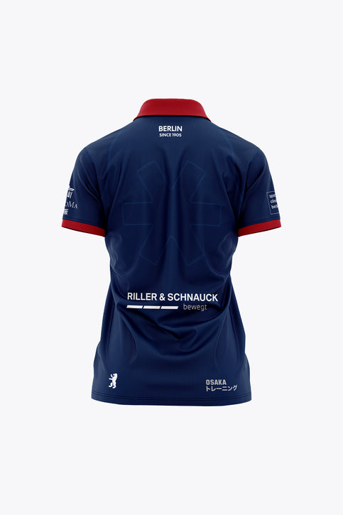 Berlin Kids Girls Polo Jersey - Navy Berlin Kids Girls Polo Jersey - Navy