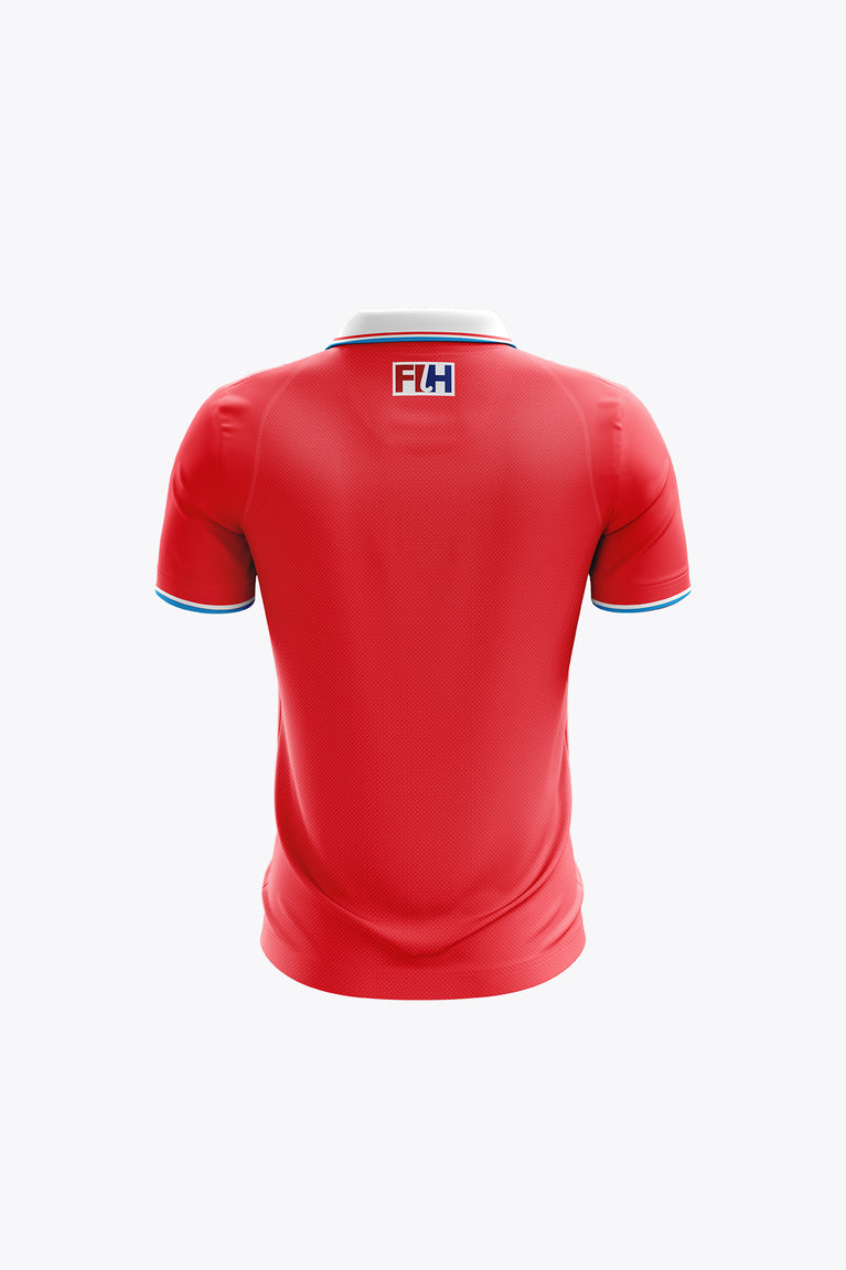 Hockey Federation Luxembourg Kids Polo Jersey | Red