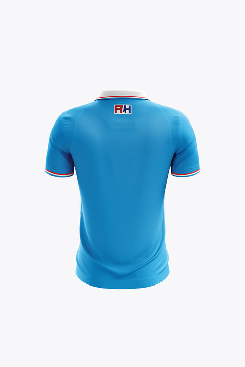Hockey Federation Luxembourg Kids Polo Jersey | Light Blue Hockey Federation Luxembourg Kids Polo Jersey | Light Blue