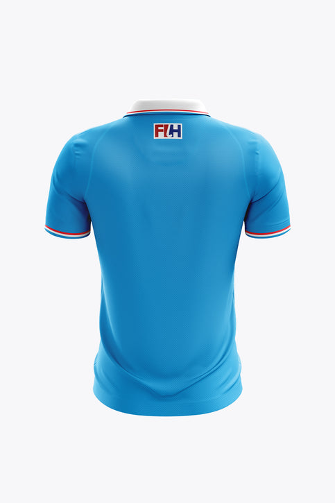 Hockey Federation Luxembourg Men Polo Jersey | Light Blue Hockey Federation Luxembourg Men Polo Jersey | Light Blue