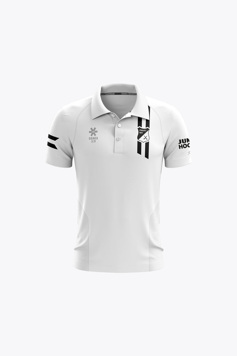 HC ZWART WIT HC Zwart Wit Kids Polo Jersey - White - Sports Uniforms Training Range