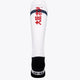 Indiana Field Hockey Socks in white with Osaka logo in green. Back view