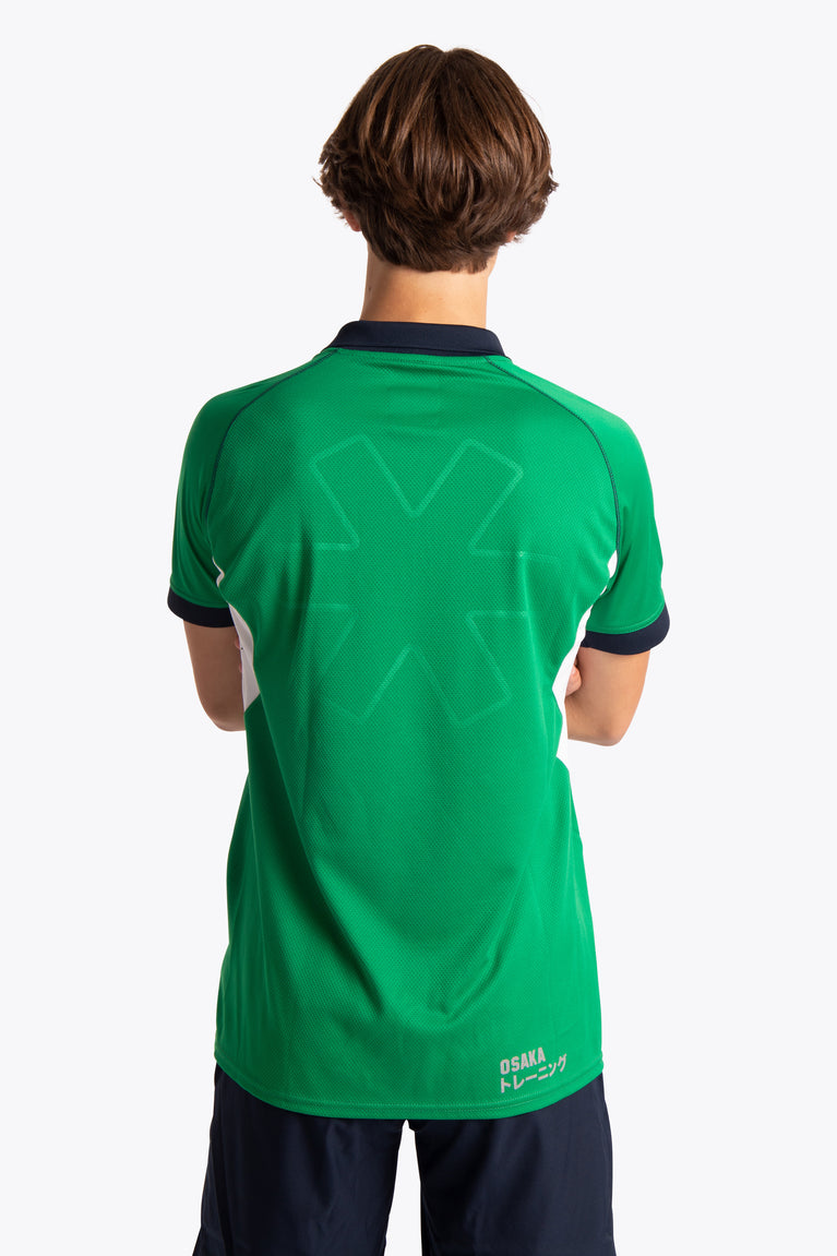 BHV Push BHV Push Men Polo Jersey - Green / White - Sports Uniforms Training Range
