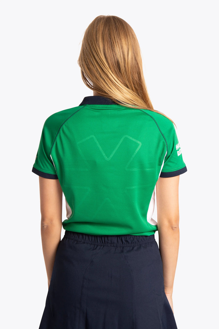 BHV Push BHV Push Women Polo Jersey - Green / White - Sports Uniforms Training Range