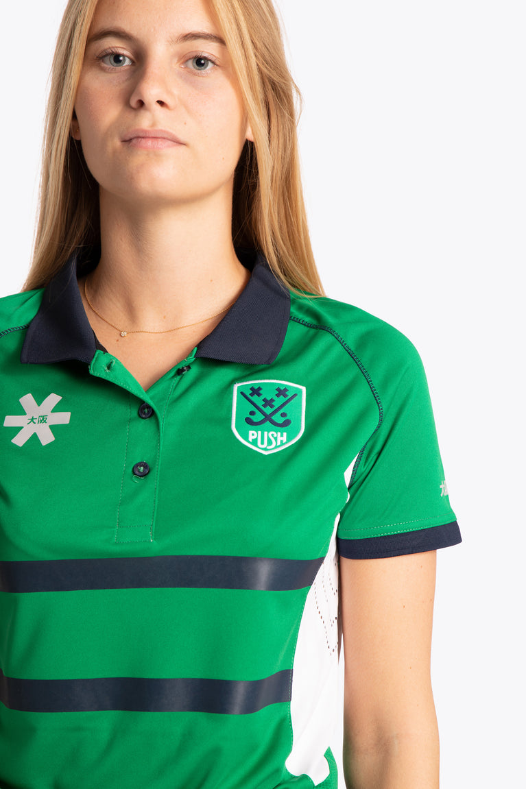 BHV Push Women Polo Jersey - Green / White