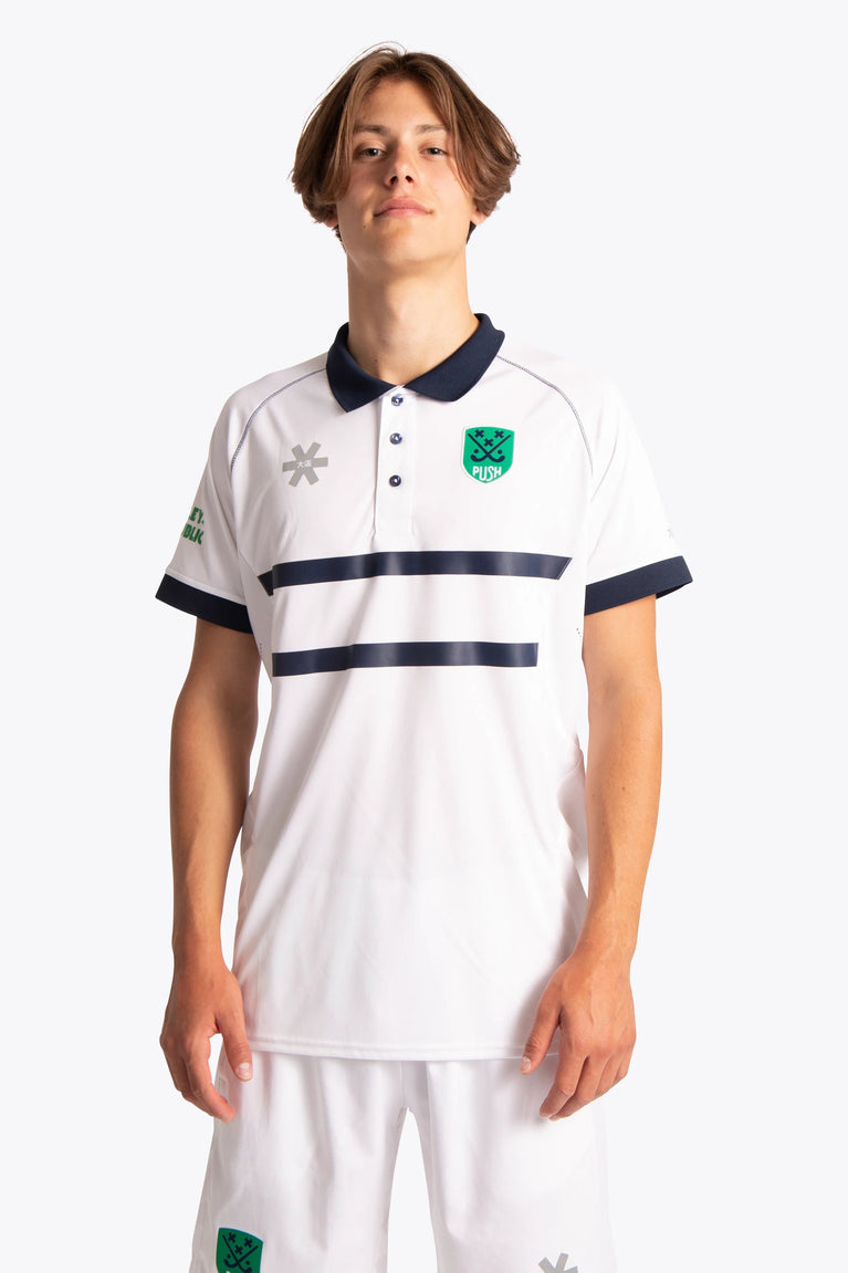 BHV Push BHV Push Men Polo Jersey - White / Navy - Sports Uniforms Training Range