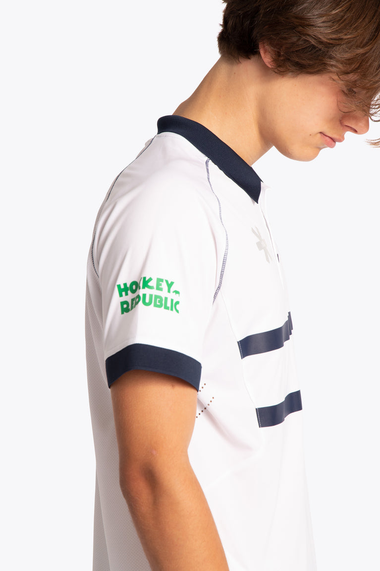 BHV Push Men Polo Jersey - White / Navy