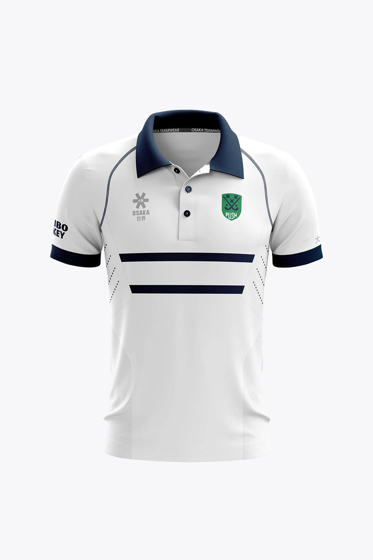 BHV Push BHV Push Men Polo Jersey - White / Navy - Sports Uniforms Training Range