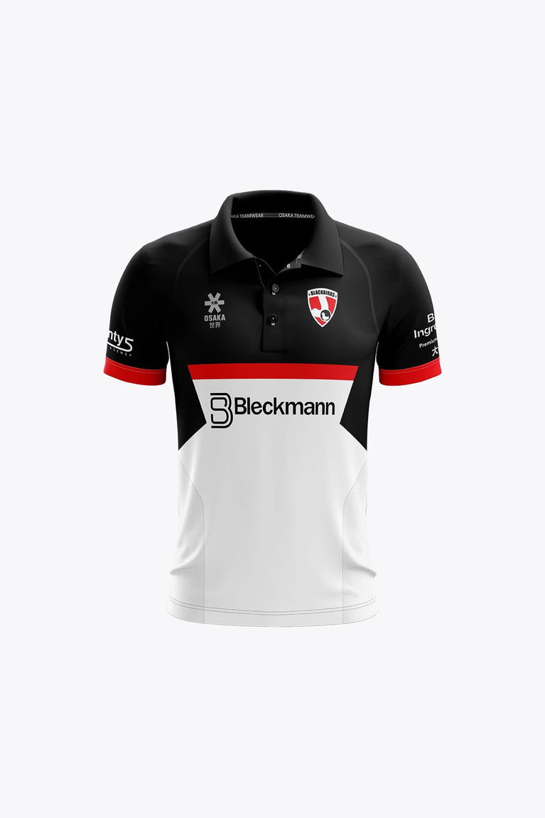 BLACKBIRDS Blackbirds Kids Polo Jersey - Black/Red/White - Sports Uniforms Training Range