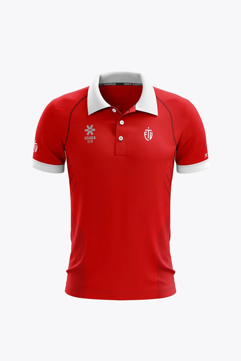 ETV Men Polo Jersey - Red ETV ETV Men Polo Jersey - Red - Sports Uniforms Training Range