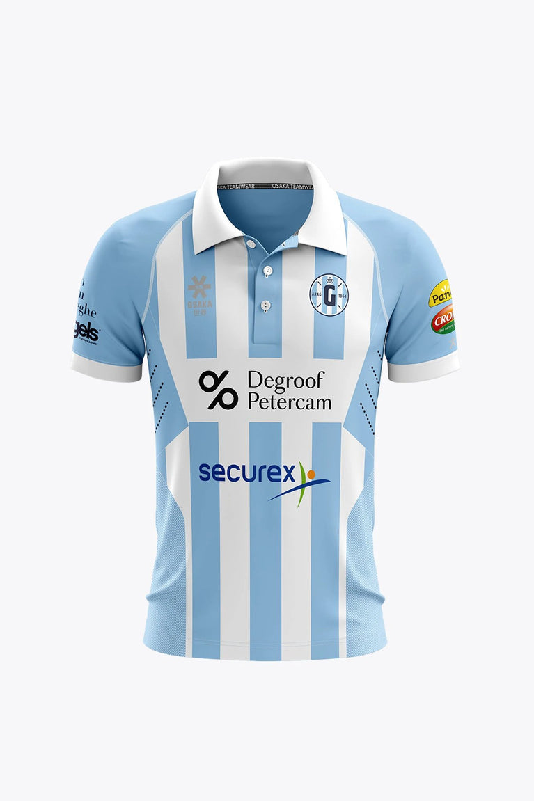 Gantoise Gantoise Men Polo Jersey - Blue / White - Sports Uniforms Training Range