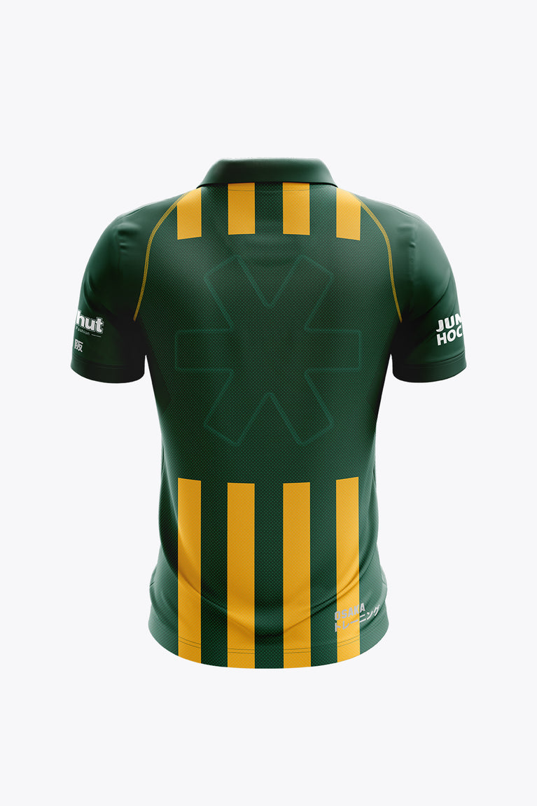 HDM Men Polo Jersey - Green / Yellow