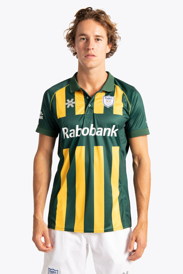 HDM HDM Men Polo Jersey - Green / Yellow - Sports Uniforms Training Range