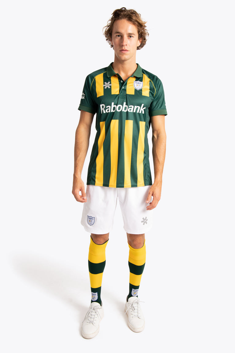 HDM Men Polo Jersey - Green / Yellow