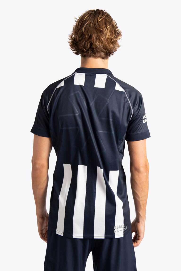 HDM Men Polo Jersey - Navy / White