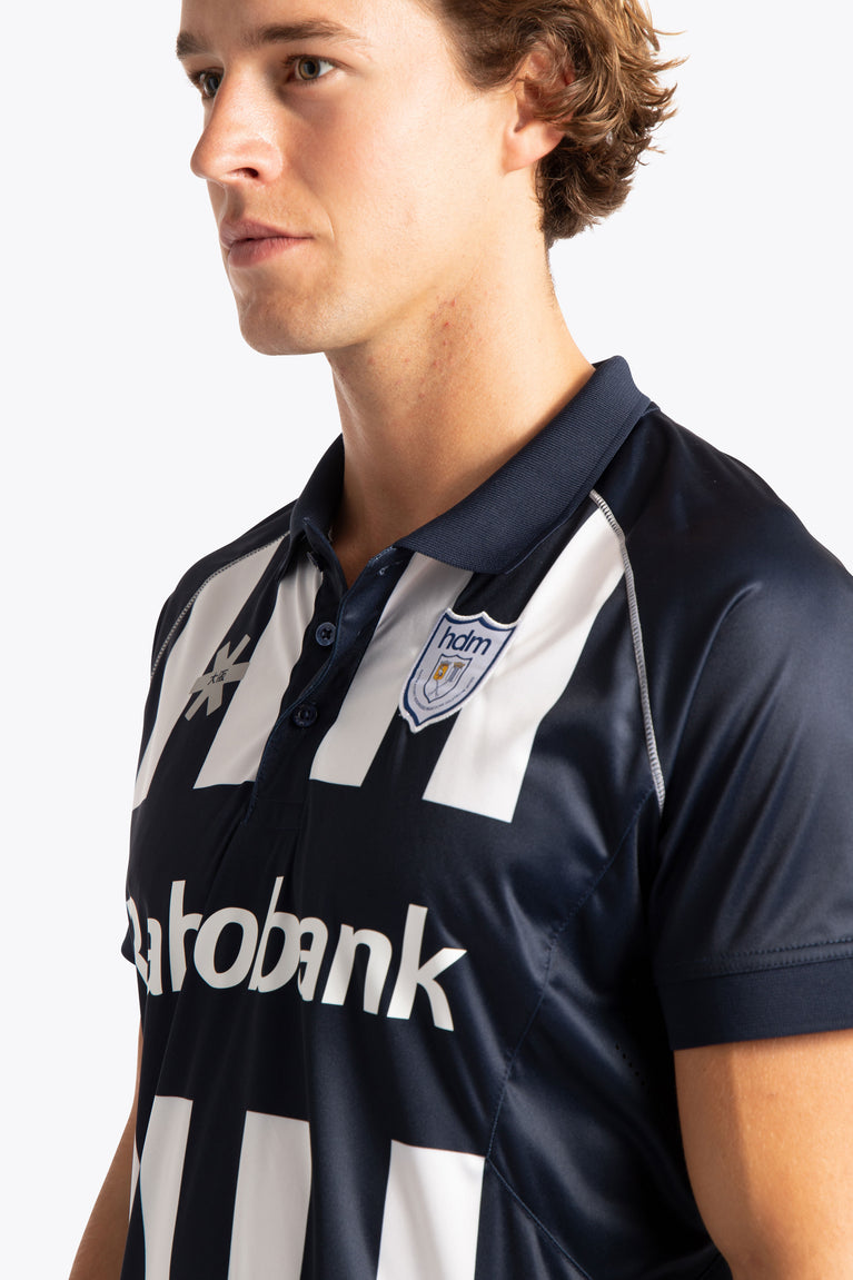 HDM Men Polo Jersey - Navy / White