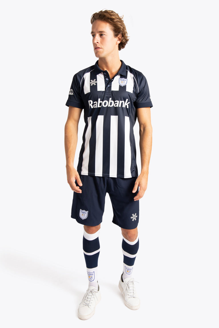 HDM Men Polo Jersey - Navy / White