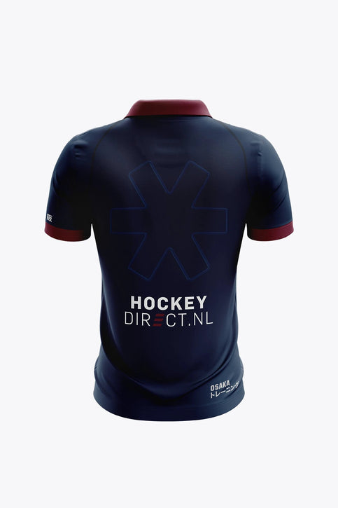 Hermes Women Polo Jersey - Navy/Burgundy HERMES - NL Hermes Women Polo Jersey - Navy/Burgundy - Sports Uniforms Training Range