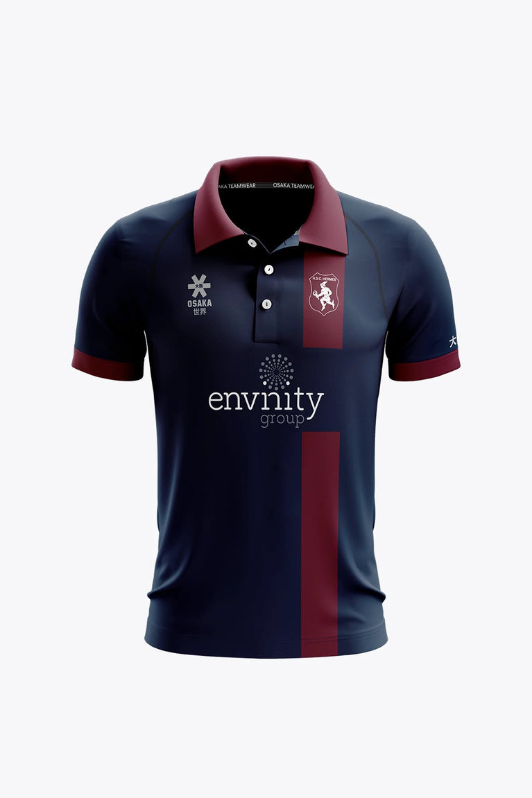 HERMES - NL Hermes Women Polo Jersey - Navy/Burgundy - Sports Uniforms Training Range