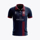 HERMES - NL Hermes Kids Polo Jersey - Navy/Burgundy - Sports Uniforms Training Range