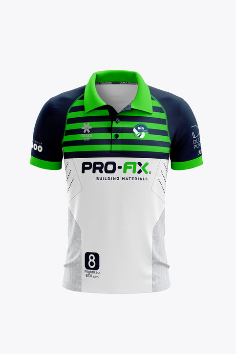 Hoegaarden Men Polo Jersey - Navy/Green/White Hoegaarden Men Polo Jersey - Navy/Green/White