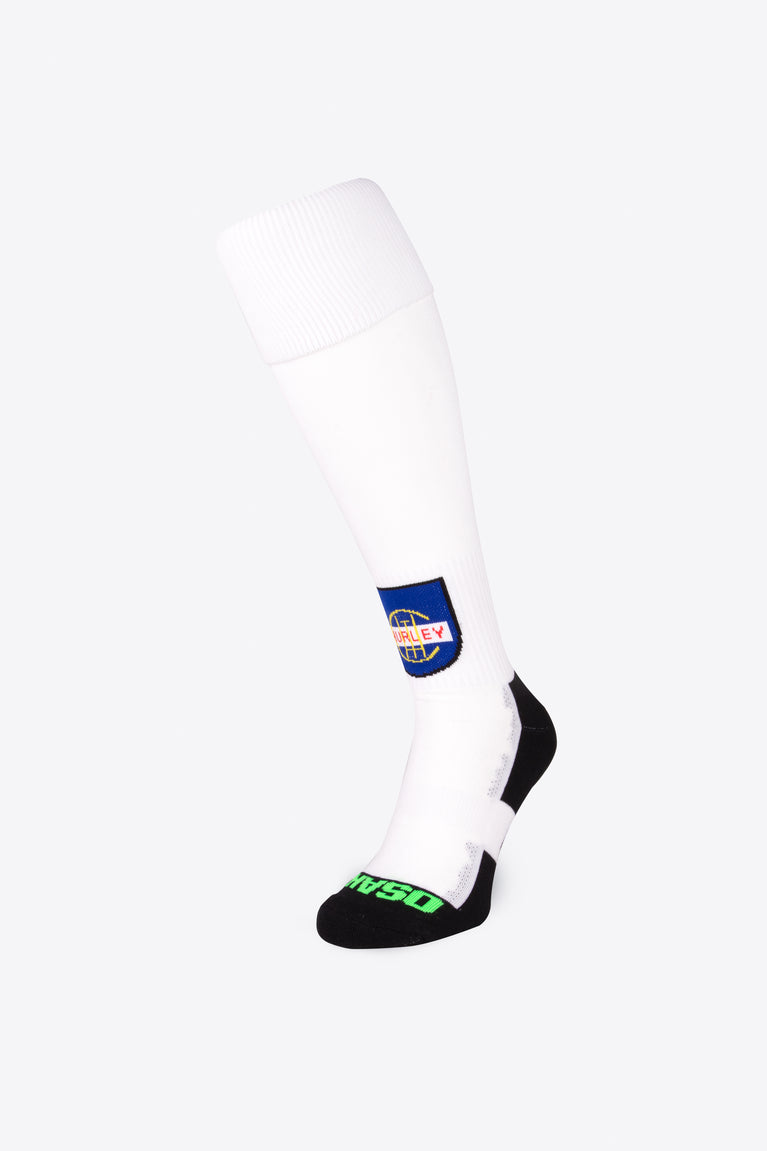 SOX Hurley in white with Osaka logo in green. Front view