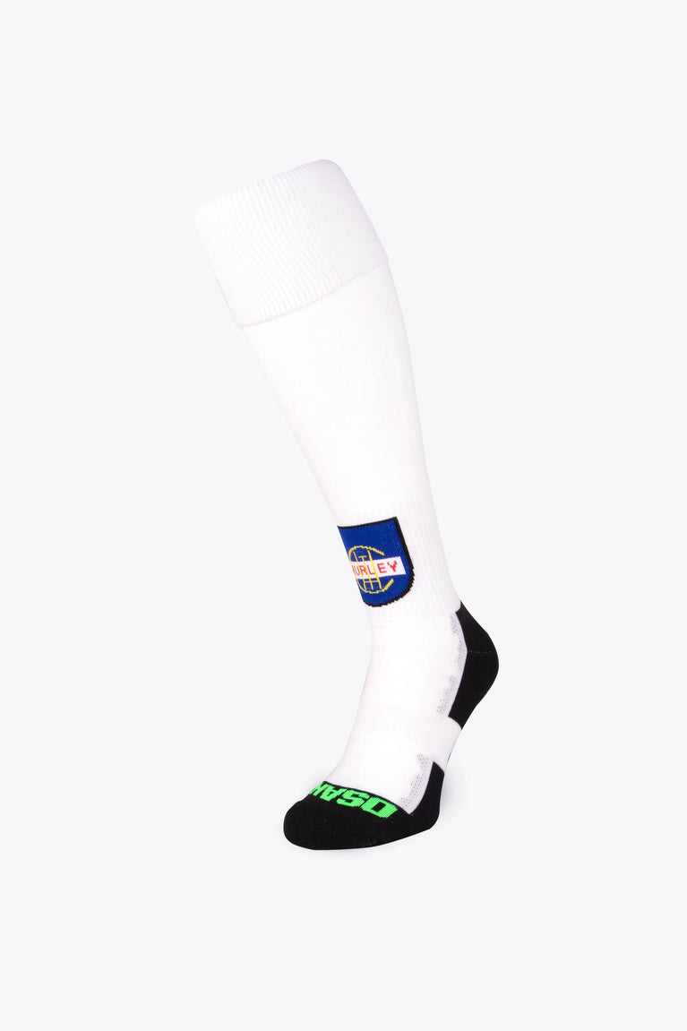 SOX Hurley in white with Osaka logo in green. Front view