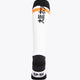 MHCO Field Hockey Socks in white and orange with Osaka logo in green. Back view