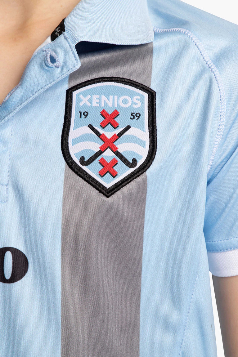 Xenios Xenios Deshi Polo Jersey - Light Blue / Grey - Sports Uniforms Training Range