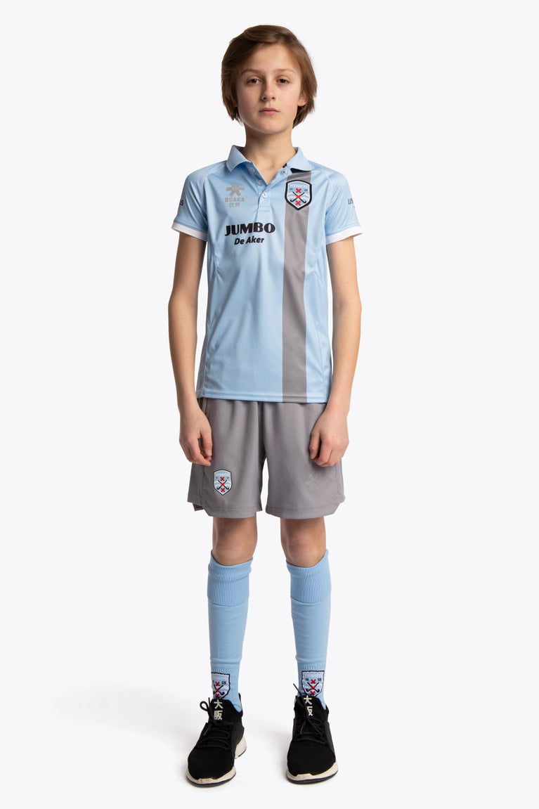 Xenios Xenios Deshi Polo Jersey - Light Blue / Grey - Sports Uniforms Training Range