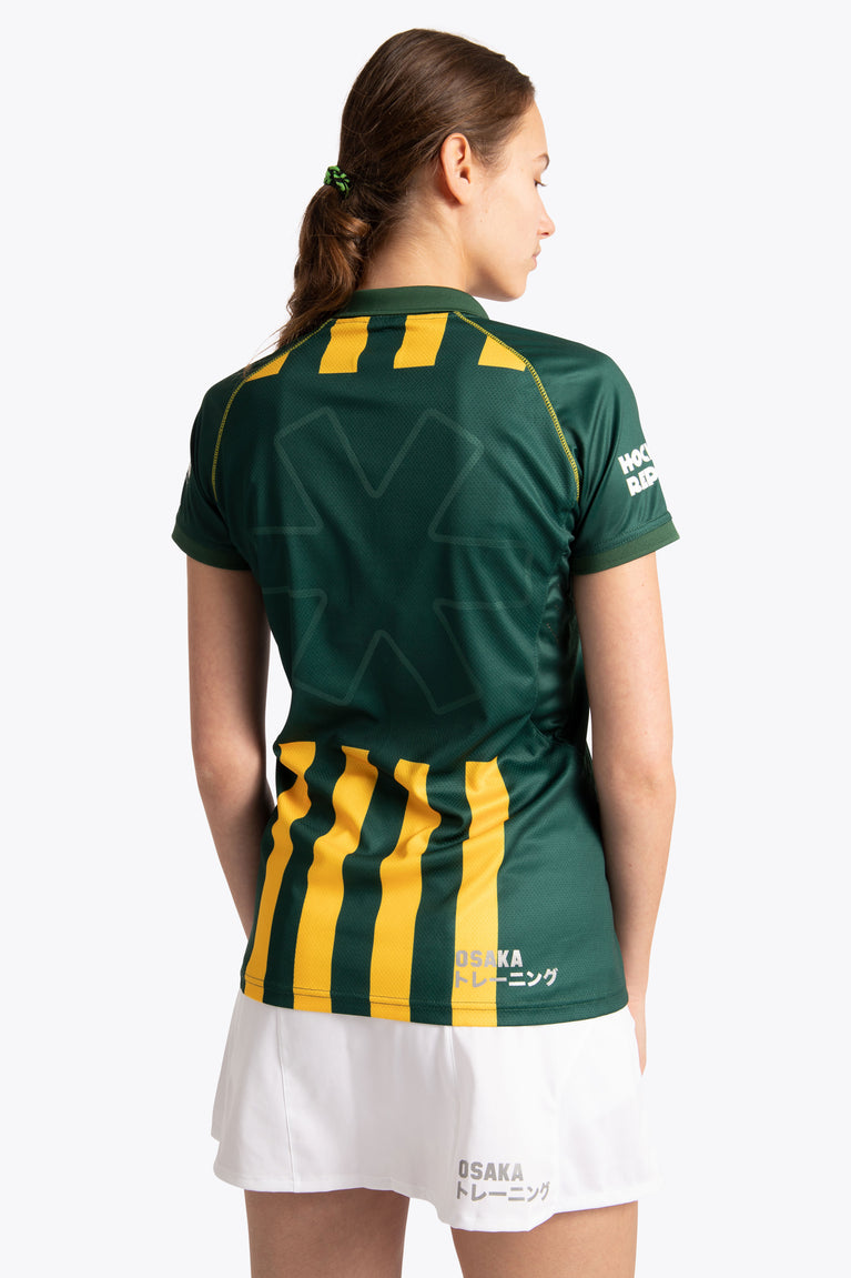 HDM Women Polo Jersey - Green / Yellow