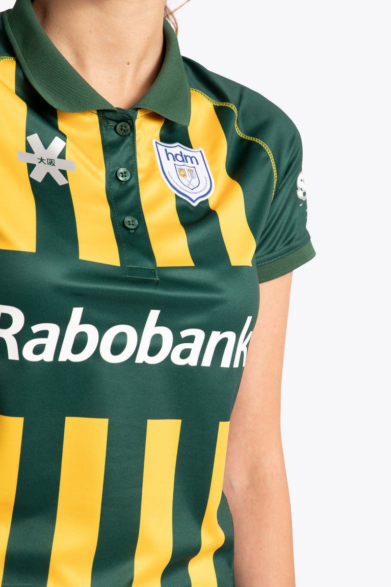 HDM Women Polo Jersey - Green / Yellow