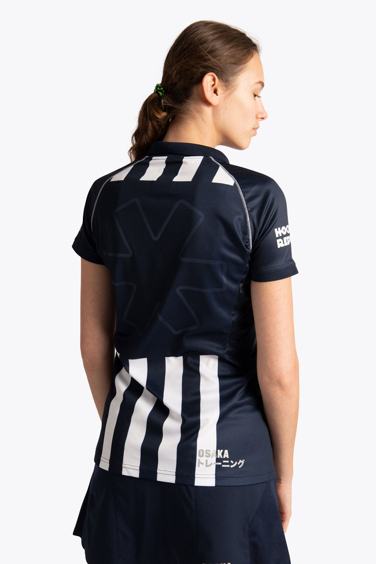 HDM Women Polo Jersey - Navy / White
