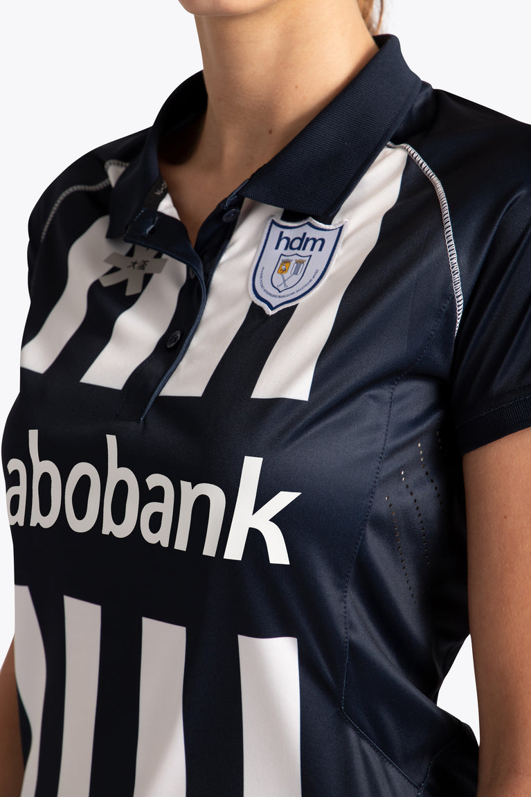 HDM Women Polo Jersey - Navy / White