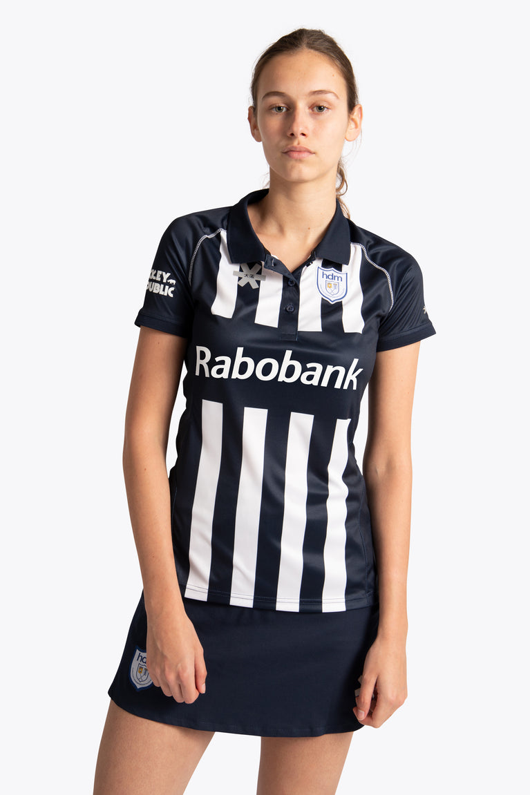 HDM Women Polo Jersey - Navy / White