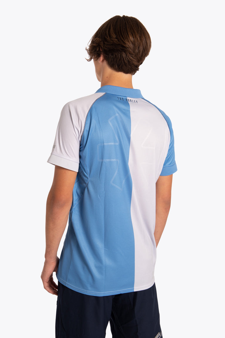 Hurley Men Polo Jersey - Sky Blue / Grey
