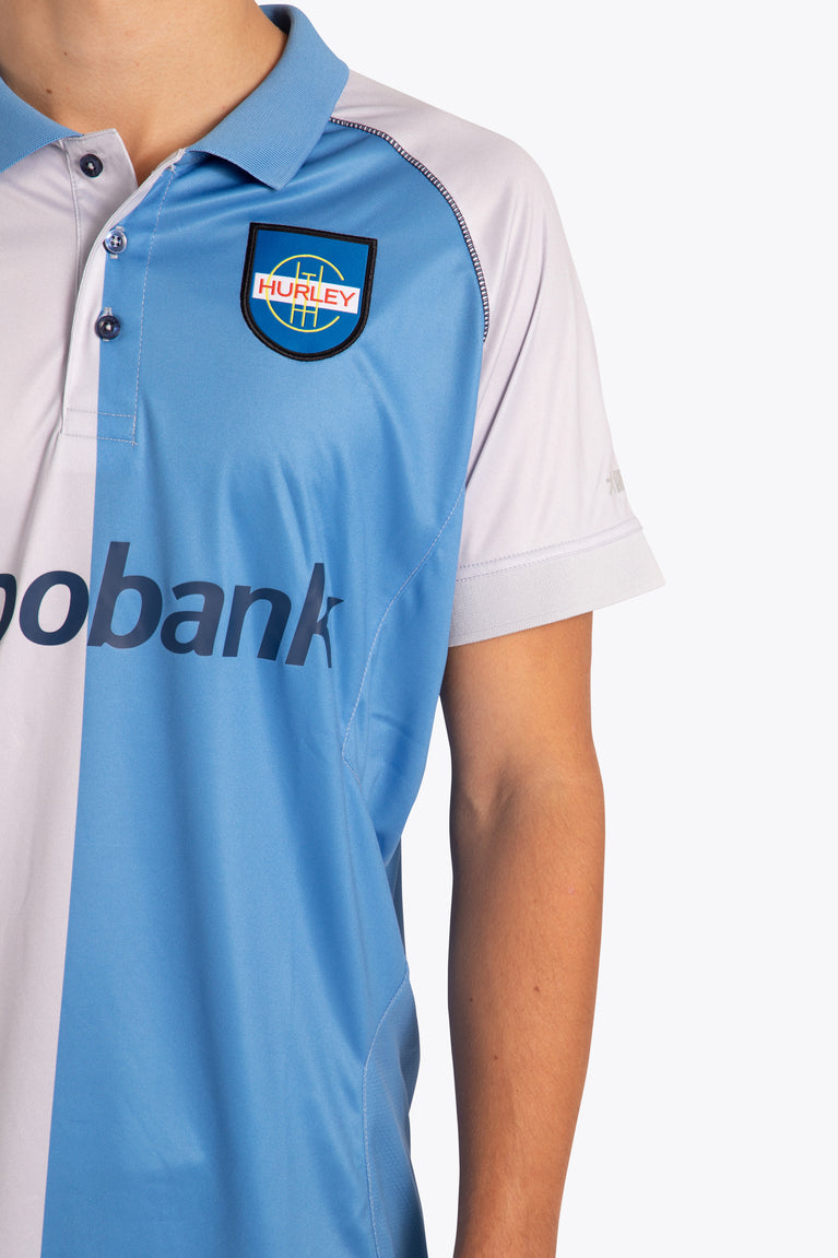 Hurley Men Polo Jersey - Sky Blue / Grey