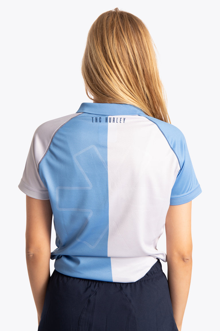Hurley Women Polo Jersey - Sky Blue / Grey