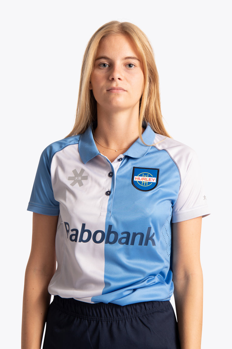 Hurley Women Polo Jersey - Sky Blue / Grey