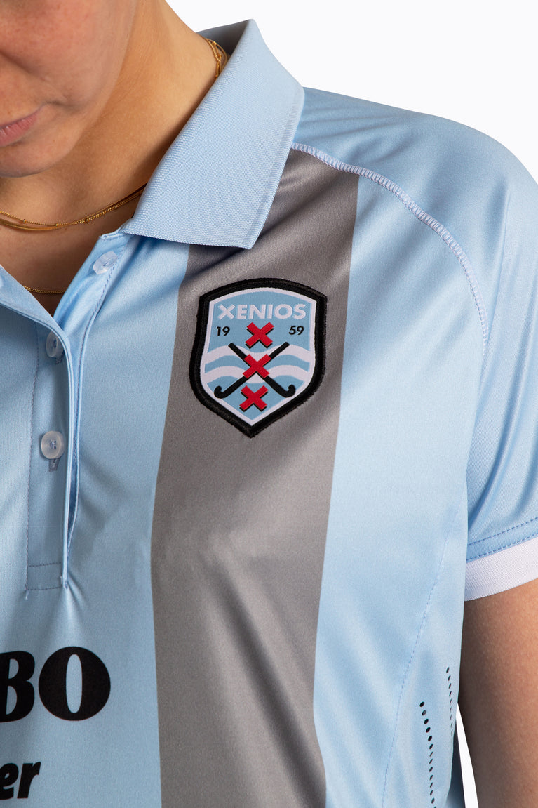 Xenios Women Polo Jersey - Light Blue / Grey