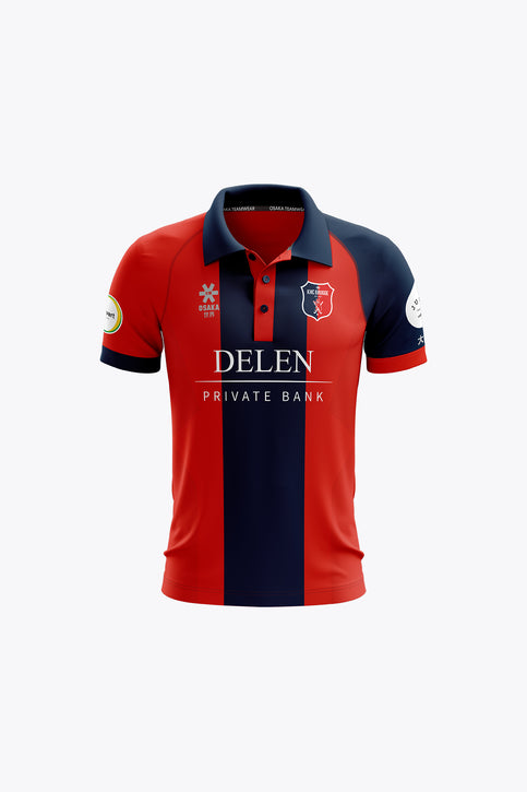 KHC Brugge Kids Polo Jersey - Red/Navy