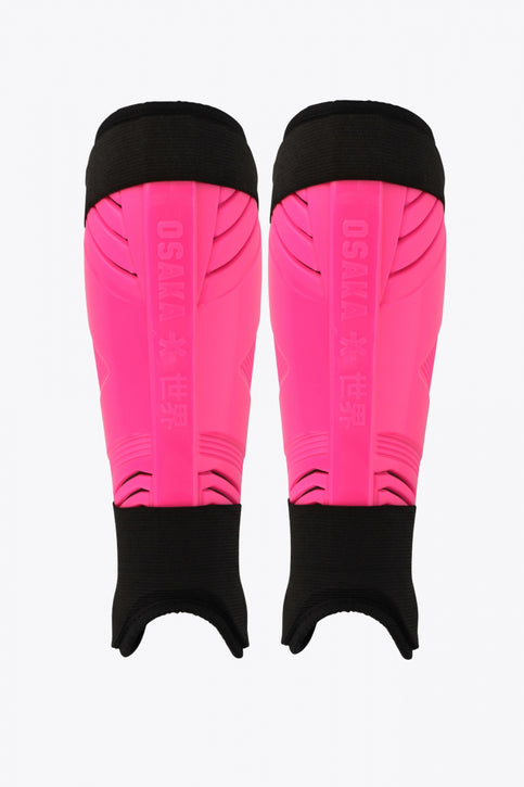 Osaka pro shinguard orchid pink with logo. Front view